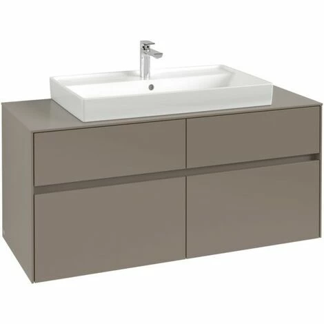 Villeroy & Boch Collaro Waschtischunterschrank 120cm mit 4 Auszügen Truffle Grey Ohne Beleuchtung Villeroy & Boch Collaro Waschtischunterschrank 120cm Mit 4 Auszügen Truffle Grey Ohne Beleuchtung -VILLEROY & BOCH shop 71606405 4