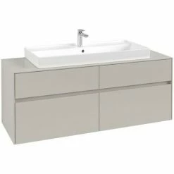 Villeroy & Boch Collaro Waschtischunterschrank 140cm Mit 4 Auszügen Soft Grey Ohne Beleuchtung 7 Villeroy & Boch Collaro Waschtischunterschrank 140cm Mit 4 Auszügen Soft Grey Ohne Beleuchtung -VILLEROY & BOCH shop 71606410 3