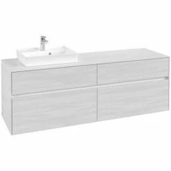 Villeroy & Boch Collaro Waschtischunterschrank 160cm Mit 4 Auszügen White Wood Ohne Beleuchtung Links 7 Villeroy & Boch Collaro Waschtischunterschrank 160cm Mit 4 Auszügen White Wood Ohne Beleuchtung Links -VILLEROY & BOCH shop 71606424 3