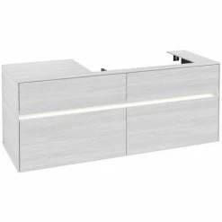 Villeroy & Boch Collaro Waschtischunterschrank 140cm Mit 4 Auszügen White Wood Mit Beleuchtung Rechts 3 Villeroy & Boch Collaro Waschtischunterschrank 140cm Mit 4 Auszügen White Wood Mit Beleuchtung Rechts -VILLEROY & BOCH shop 71606429 2