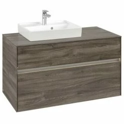 Villeroy & Boch Collaro Waschtischunterschrank 100cm Mit 2 Auszügen Und Variabler Beckenposition Stone Oak Mit Beleuchtung Links 50 Cm 4 Villeroy & Boch Collaro Waschtischunterschrank 100cm Mit 2 Auszügen Und Variabler Beckenposition Stone Oak Mit Beleuchtung Links 50 Cm -VILLEROY & BOCH shop 71606454 3