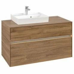 Villeroy & Boch Collaro Waschtischunterschrank 100cm Mit 2 Auszügen Und Variabler Beckenposition Kansas Oak Mit Beleuchtung Links 50 Cm 4 Villeroy & Boch Collaro Waschtischunterschrank 100cm Mit 2 Auszügen Und Variabler Beckenposition Kansas Oak Mit Beleuchtung Links 50 Cm -VILLEROY & BOCH shop 71606461 3