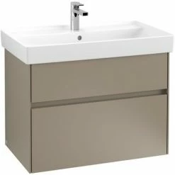 Villeroy & Boch Collaro Waschtischunterschrank Mit 2 Auszügen 75,4 Cm Truffle Grey Mit Beleuchtung 3 Villeroy & Boch Collaro Waschtischunterschrank Mit 2 Auszügen 75,4 Cm Truffle Grey Mit Beleuchtung -VILLEROY & BOCH shop 71606470 2