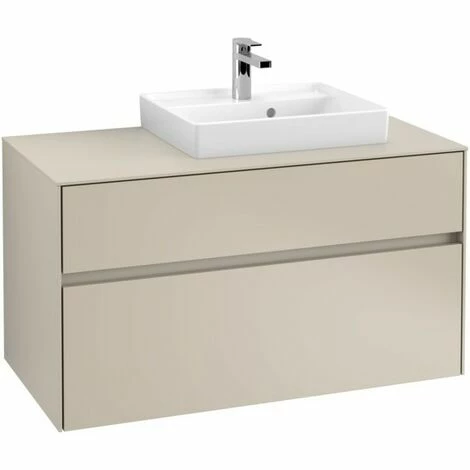 Villeroy & Boch Collaro Waschtischunterschrank 100cm mit 2 Auszügen und variabler Beckenposition Soft Grey Mit Beleuchtung Rechts 50 cm Villeroy & Boch Collaro Waschtischunterschrank 100cm Mit 2 Auszügen Und Variabler Beckenposition Soft Grey Mit Beleuchtung Rechts 50 Cm -VILLEROY & BOCH shop 71606483 2