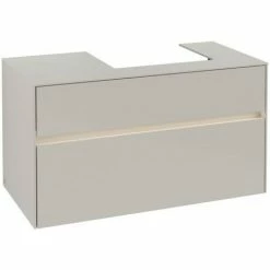 Villeroy & Boch Collaro Waschtischunterschrank 100cm Mit 2 Auszügen Und Variabler Beckenposition Soft Grey Mit Beleuchtung Rechts 50 Cm 4 Villeroy & Boch Collaro Waschtischunterschrank 100cm Mit 2 Auszügen Und Variabler Beckenposition Soft Grey Mit Beleuchtung Rechts 50 Cm -VILLEROY & BOCH shop 71606483 3