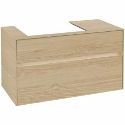 Villeroy & Boch Collaro Waschtischunterschrank 100cm Mit 2 Auszügen Und Variabler Beckenposition Nordic Oak Mit Beleuchtung Links 60 Cm 4 Villeroy & Boch Collaro Waschtischunterschrank 100cm Mit 2 Auszügen Und Variabler Beckenposition Nordic Oak Mit Beleuchtung Links 60 Cm -VILLEROY & BOCH shop 71606499 3