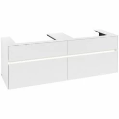Villeroy & Boch Collaro Waschtischunterschrank 160cm Mit 4 Auszügen Für 2 Waschtische White Matt Mit Beleuchtung 60 Cm 4 Villeroy & Boch Collaro Waschtischunterschrank 160cm Mit 4 Auszügen Für 2 Waschtische White Matt Mit Beleuchtung 60 Cm -VILLEROY & BOCH shop 71606515 3