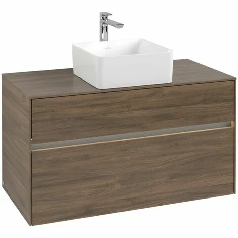 Villeroy & Boch Collaro Waschtischunterschrank 100cm mit 2 Auszügen Arizona Oak Mit Beleuchtung Mittig Villeroy & Boch Collaro Waschtischunterschrank 100cm Mit 2 Auszügen Arizona Oak Mit Beleuchtung Mittig -VILLEROY & BOCH shop 71606539 3
