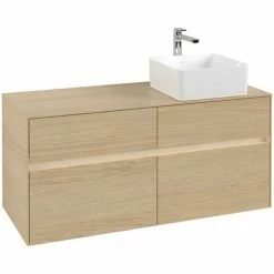Villeroy & Boch Collaro Waschtischunterschrank 120cm Mit 4 Auszügen Nordic Oak Mit Beleuchtung Rechts -VILLEROY & BOCH shop 71606555 3