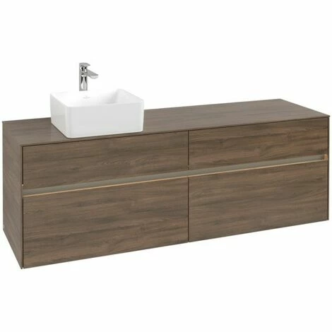 Villeroy & Boch Collaro Waschtischunterschrank 160cm mit 4 Auszügen Arizona Oak Mit Beleuchtung Links Villeroy & Boch Collaro Waschtischunterschrank 160cm Mit 4 Auszügen Arizona Oak Mit Beleuchtung Links -VILLEROY & BOCH shop 71606583 3