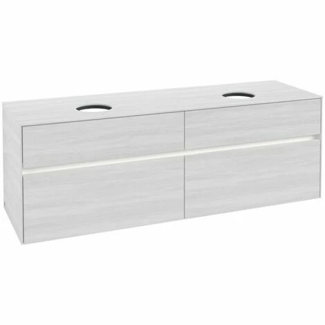 Villeroy & Boch Collaro Waschtischunterschrank 160cm mit 4 Auszügen für 2 Waschtische White Wood Mit Beleuchtung Villeroy & Boch Collaro Waschtischunterschrank 160cm Mit 4 Auszügen Für 2 Waschtische White Wood Mit Beleuchtung -VILLEROY & BOCH shop 71606584 2