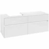 Villeroy & Boch Collaro Waschtischunterschrank Mit 4 Auszügen 140 Cm Glossy White Ohne Beleuchtung Links