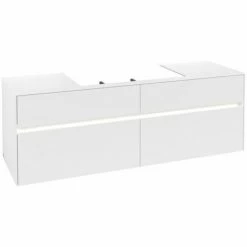 Villeroy & Boch Collaro Waschtischunterschrank 160cm Mit 4 Auszügen Und Variabler Beckenposition White Matt Mit Beleuchtung Mittig 80 Cm 4 Villeroy & Boch Collaro Waschtischunterschrank 160cm Mit 4 Auszügen Und Variabler Beckenposition White Matt Mit Beleuchtung Mittig 80 Cm -VILLEROY & BOCH shop 71606592 3