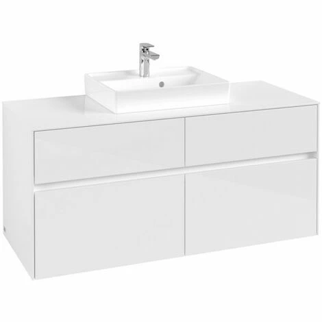 Villeroy & Boch Collaro Waschtischunterschrank mit 4 Auszügen 120 cm Glossy White Ohne Beleuchtung Mittig Villeroy & Boch Collaro Waschtischunterschrank Mit 4 Auszügen 120 Cm Glossy White Ohne Beleuchtung Mittig -VILLEROY & BOCH shop 71606593 2