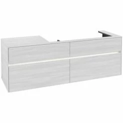 Villeroy & Boch Collaro Waschtischunterschrank 160cm Mit 4 Auszügen Und Variabler Beckenposition White Wood Mit Beleuchtung Rechts 100 Cm 4 Villeroy & Boch Collaro Waschtischunterschrank 160cm Mit 4 Auszügen Und Variabler Beckenposition White Wood Mit Beleuchtung Rechts 100 Cm -VILLEROY & BOCH shop 71606594 3