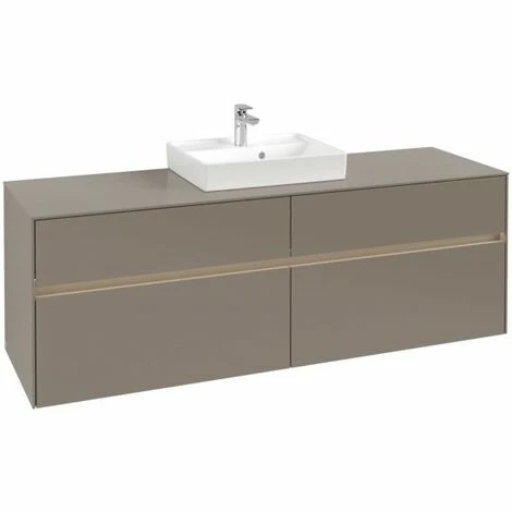 Villeroy & Boch Collaro Waschtischunterschrank 160cm mit 4 Auszügen Truffle Grey Mit Beleuchtung Mittig Villeroy & Boch Collaro Waschtischunterschrank 160cm Mit 4 Auszügen Truffle Grey Mit Beleuchtung Mittig -VILLEROY & BOCH shop 71606613 3