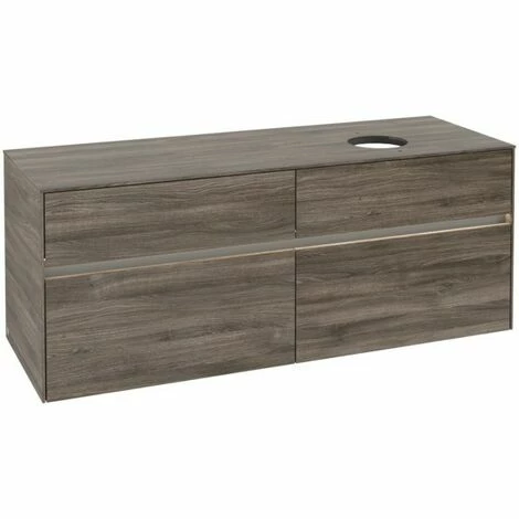 Villeroy & Boch Collaro Waschtischunterschrank 140cm Mit 4 Auszügen Stone Oak Mit Beleuchtung Rechts 4 Villeroy & Boch Collaro Waschtischunterschrank 140cm Mit 4 Auszügen Stone Oak Mit Beleuchtung Rechts – Bild 2