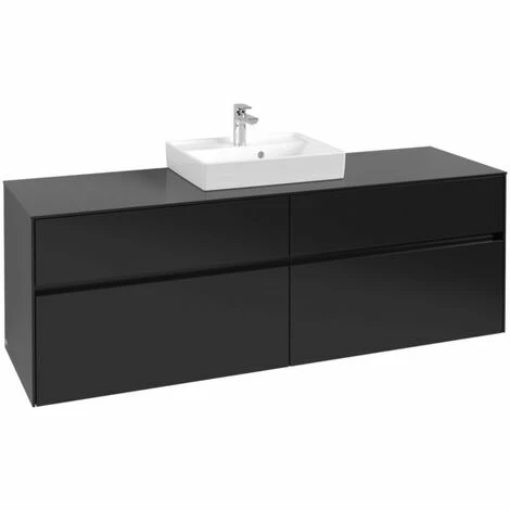 Villeroy & Boch Collaro Waschtischunterschrank 160cm mit 4 Auszügen Black Matt Lacquer Ohne Beleuchtung Mittig Villeroy & Boch Collaro Waschtischunterschrank 160cm Mit 4 Auszügen Black Matt Lacquer Ohne Beleuchtung Mittig -VILLEROY & BOCH shop 71606617 3