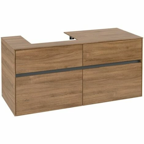 Villeroy & Boch Collaro Waschtischunterschrank Mit 4 Auszügen 120 Cm Kansas Oak Ohne Beleuchtung Links 4 Villeroy & Boch Collaro Waschtischunterschrank Mit 4 Auszügen 120 Cm Kansas Oak Ohne Beleuchtung Links – Bild 2