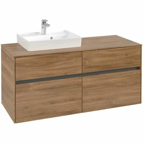 Villeroy & Boch Collaro Waschtischunterschrank Mit 4 Auszügen 120 Cm Kansas Oak Ohne Beleuchtung Links 5 Villeroy & Boch Collaro Waschtischunterschrank Mit 4 Auszügen 120 Cm Kansas Oak Ohne Beleuchtung Links – Bild 3