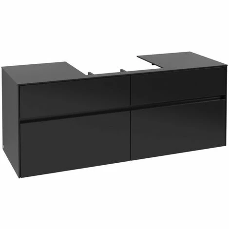 Villeroy & Boch Collaro Waschtischunterschrank mit 4 Auszügen 140 cm Black Matt Lacquer Ohne Beleuchtung Mittig Villeroy & Boch Collaro Waschtischunterschrank Mit 4 Auszügen 140 Cm Black Matt Lacquer Ohne Beleuchtung Mittig -VILLEROY & BOCH shop 71606631 2