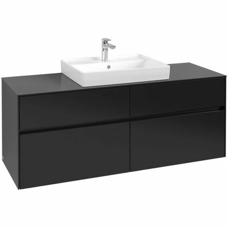 Villeroy & Boch Collaro Waschtischunterschrank mit 4 Auszügen 140 cm Black Matt Lacquer Ohne Beleuchtung Mittig Villeroy & Boch Collaro Waschtischunterschrank Mit 4 Auszügen 140 Cm Black Matt Lacquer Ohne Beleuchtung Mittig -VILLEROY & BOCH shop 71606631 3