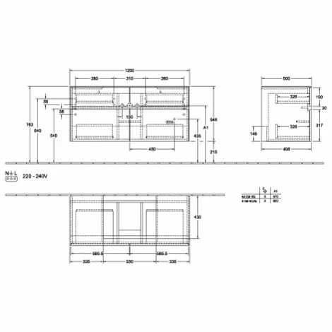 Villeroy & Boch Collaro Waschtischunterschrank mit 4 Auszügen 120 cm White Wood Mit Beleuchtung Mittig Villeroy & Boch Collaro Waschtischunterschrank Mit 4 Auszügen 120 Cm White Wood Mit Beleuchtung Mittig -VILLEROY & BOCH shop 71606642 1