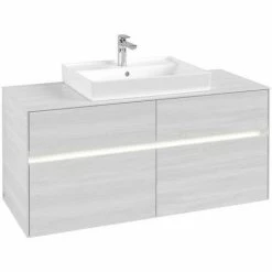 Villeroy & Boch Collaro Waschtischunterschrank Mit 4 Auszügen 120 Cm White Wood Mit Beleuchtung Mittig 4 Villeroy & Boch Collaro Waschtischunterschrank Mit 4 Auszügen 120 Cm White Wood Mit Beleuchtung Mittig -VILLEROY & BOCH shop 71606642 3