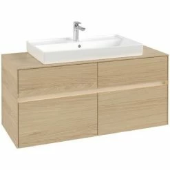 Villeroy & Boch Collaro Waschtischunterschrank 120cm Mit 4 Auszügen Nordic Oak Mit Beleuchtung 4 Villeroy & Boch Collaro Waschtischunterschrank 120cm Mit 4 Auszügen Nordic Oak Mit Beleuchtung -VILLEROY & BOCH shop 71606645 3