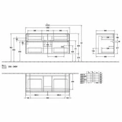 Villeroy & Boch Collaro Waschtischunterschrank 120cm Mit 4 Auszügen Nordic Oak Mit Beleuchtung