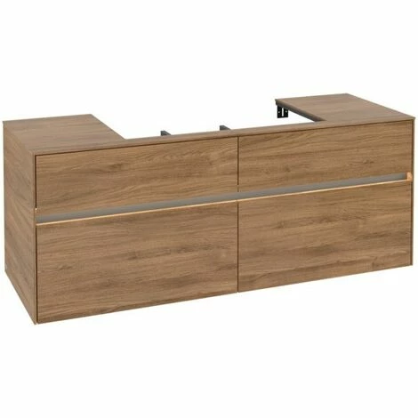 Villeroy & Boch Collaro Waschtischunterschrank 140cm mit 4 Auszügen Kansas Oak Mit Beleuchtung Mittig Villeroy & Boch Collaro Waschtischunterschrank 140cm Mit 4 Auszügen Kansas Oak Mit Beleuchtung Mittig -VILLEROY & BOCH shop 71606666 2
