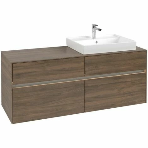 Villeroy & Boch Collaro Waschtischunterschrank Mit 4 Auszügen 140 Cm Arizona Oak Mit Beleuchtung Rechts 5 Villeroy & Boch Collaro Waschtischunterschrank Mit 4 Auszügen 140 Cm Arizona Oak Mit Beleuchtung Rechts – Bild 3