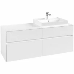 Villeroy & Boch Collaro Waschtischunterschrank Mit 4 Auszügen 140 Cm White Matt Ohne Beleuchtung Rechts -VILLEROY & BOCH shop 71606672 3