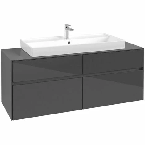 Villeroy & Boch Collaro Waschtischunterschrank 140cm mit 4 Auszügen Glossy Grey Ohne Beleuchtung Villeroy & Boch Collaro Waschtischunterschrank 140cm Mit 4 Auszügen Glossy Grey Ohne Beleuchtung -VILLEROY & BOCH shop 71606677 3