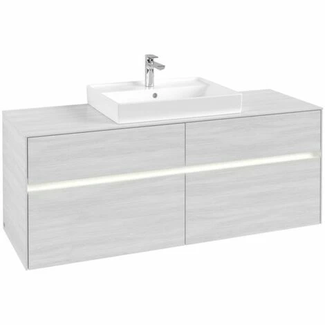 Villeroy & Boch Collaro Waschtischunterschrank mit 4 Auszügen 140 cm White Wood Mit Beleuchtung Mittig Villeroy & Boch Collaro Waschtischunterschrank Mit 4 Auszügen 140 Cm White Wood Mit Beleuchtung Mittig -VILLEROY & BOCH shop 71606684 3
