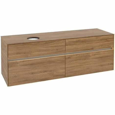 Villeroy & Boch Collaro Waschtischunterschrank 160cm mit 4 Auszügen Kansas Oak Mit Beleuchtung Links Villeroy & Boch Collaro Waschtischunterschrank 160cm Mit 4 Auszügen Kansas Oak Mit Beleuchtung Links -VILLEROY & BOCH shop 71606687 2