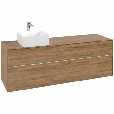 Villeroy & Boch Collaro Waschtischunterschrank 160cm mit 4 Auszügen Kansas Oak Mit Beleuchtung Links Villeroy & Boch Collaro Waschtischunterschrank 160cm Mit 4 Auszügen Kansas Oak Mit Beleuchtung Links -VILLEROY & BOCH shop 71606687 3