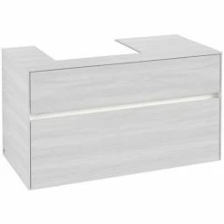 Villeroy & Boch Collaro Waschtischunterschrank 100cm Mit 2 Auszügen Und Variabler Beckenposition White Wood Mit Beleuchtung Links 50 Cm 7 Villeroy & Boch Collaro Waschtischunterschrank 100cm Mit 2 Auszügen Und Variabler Beckenposition White Wood Mit Beleuchtung Links 50 Cm -VILLEROY & BOCH shop 71606730 3