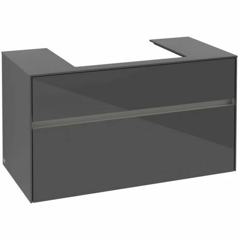 Villeroy & Boch Collaro Waschtischunterschrank 100cm mit 2 Auszügen und variabler Beckenposition Glossy Grey Mit Beleuchtung Mittig 60 cm Villeroy & Boch Collaro Waschtischunterschrank 100cm Mit 2 Auszügen Und Variabler Beckenposition Glossy Grey Mit Beleuchtung Mittig 60 Cm -VILLEROY & BOCH shop 71606750 3