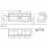 Villeroy & Boch Collaro Waschtischunterschrank 160cm Mit 4 Auszügen Und Variabler Beckenposition Kansas Oak Mit Beleuchtung Mittig 80 Cm -VILLEROY & BOCH shop 71606758 1