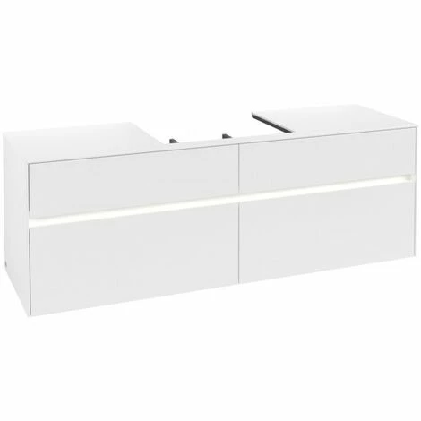 Villeroy & Boch Collaro Waschtischunterschrank 160cm mit 4 Auszügen und variabler Beckenposition White Matt Mit Beleuchtung Mittig 60 cm Villeroy & Boch Collaro Waschtischunterschrank 160cm Mit 4 Auszügen Und Variabler Beckenposition White Matt Mit Beleuchtung Mittig 60 Cm -VILLEROY & BOCH shop 71606786 3