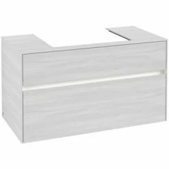 Villeroy & Boch Collaro Waschtischunterschrank 100cm Mit 2 Auszügen Und Variabler Beckenposition White Wood Mit Beleuchtung Mittig 60 Cm 4 Villeroy & Boch Collaro Waschtischunterschrank 100cm Mit 2 Auszügen Und Variabler Beckenposition White Wood Mit Beleuchtung Mittig 60 Cm -VILLEROY & BOCH shop 71606797 3