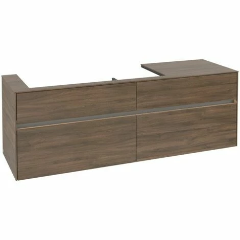 Villeroy & Boch Collaro Waschtischunterschrank 160cm mit 4 Auszügen und variabler Beckenposition Arizona Oak Mit Beleuchtung Links 100 cm Villeroy & Boch Collaro Waschtischunterschrank 160cm Mit 4 Auszügen Und Variabler Beckenposition Arizona Oak Mit Beleuchtung Links 100 Cm -VILLEROY & BOCH shop 71606818 3