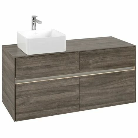 Villeroy & Boch Collaro Waschtischunterschrank 120cm Mit 4 Auszügen Stone Oak Mit Beleuchtung Links 5 Villeroy & Boch Collaro Waschtischunterschrank 120cm Mit 4 Auszügen Stone Oak Mit Beleuchtung Links – Bild 3