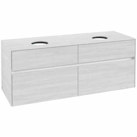 Villeroy & Boch Collaro Waschtischunterschrank 140cm mit 4 Auszügen für 2 Waschtische White Wood Mit Beleuchtung Villeroy & Boch Collaro Waschtischunterschrank 140cm Mit 4 Auszügen Für 2 Waschtische White Wood Mit Beleuchtung -VILLEROY & BOCH shop 71606868 2