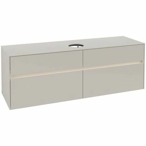 Villeroy & Boch Collaro Waschtischunterschrank 160cm mit 4 Auszügen Soft Grey Mit Beleuchtung Mittig Villeroy & Boch Collaro Waschtischunterschrank 160cm Mit 4 Auszügen Soft Grey Mit Beleuchtung Mittig -VILLEROY & BOCH shop 71606875 2