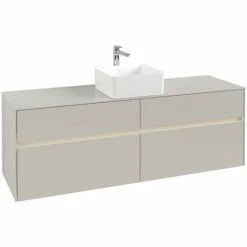 Villeroy & Boch Collaro Waschtischunterschrank 160cm Mit 4 Auszügen Soft Grey Mit Beleuchtung Mittig 4 Villeroy & Boch Collaro Waschtischunterschrank 160cm Mit 4 Auszügen Soft Grey Mit Beleuchtung Mittig -VILLEROY & BOCH shop 71606875 3