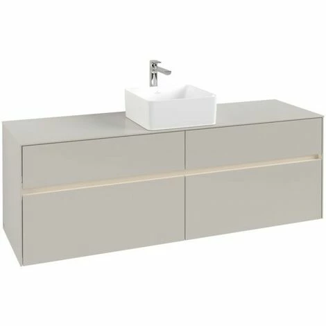 Villeroy & Boch Collaro Waschtischunterschrank 160cm mit 4 Auszügen Soft Grey Mit Beleuchtung Mittig Villeroy & Boch Collaro Waschtischunterschrank 160cm Mit 4 Auszügen Soft Grey Mit Beleuchtung Mittig -VILLEROY & BOCH shop 71606875 3