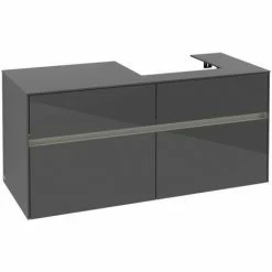 Villeroy & Boch Collaro Waschtischunterschrank Mit 4 Auszügen 120 Cm Glossy Grey Mit Beleuchtung Rechts 3 Villeroy & Boch Collaro Waschtischunterschrank Mit 4 Auszügen 120 Cm Glossy Grey Mit Beleuchtung Rechts -VILLEROY & BOCH shop 71606877 2