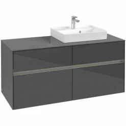 Villeroy & Boch Collaro Waschtischunterschrank Mit 4 Auszügen 120 Cm Glossy Grey Mit Beleuchtung Rechts 4 Villeroy & Boch Collaro Waschtischunterschrank Mit 4 Auszügen 120 Cm Glossy Grey Mit Beleuchtung Rechts -VILLEROY & BOCH shop 71606877 3